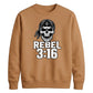 Rebel 3:16 Skull Wrestling Unisex Sweatshirt