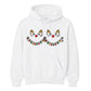 Reindeer Christmas Lights Graphic Unisex Hoodie