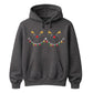 Reindeer Christmas Lights Graphic Unisex Hoodie
