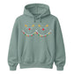 Reindeer Christmas Lights Graphic Unisex Hoodie