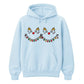 Reindeer Christmas Lights Graphic Unisex Hoodie