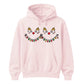 Reindeer Christmas Lights Graphic Unisex Hoodie