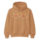 Reindeer Christmas Lights Graphic Unisex Hoodie