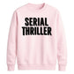 Retro 3D Block Text Serial Thriller Graphic Unisex Sweatshirt