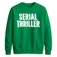 Retro 3D Block Text Serial Thriller Graphic Unisex Sweatshirt