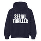 Retro 3D Block Text Serial Thriller Graphic Unisex Hoodie