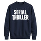 Retro 3D Block Text Serial Thriller Graphic Unisex Sweatshirt
