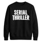 Retro 3D Block Text Serial Thriller Graphic Unisex Sweatshirt