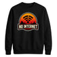 Retro Desert Sunset No Internet Graphic Unisex Sweatshirt