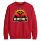 Retro Desert Sunset No Internet Graphic Unisex Sweatshirt