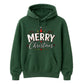 Retro Merry Christmas Lettering Graphic Unisex Hoodie