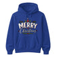 Retro Merry Christmas Lettering Graphic Unisex Hoodie