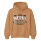 Retro Merry Christmas Lettering Graphic Unisex Hoodie
