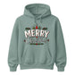 Retro Merry Christmas Lettering Graphic Unisex Hoodie