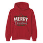 Retro Merry Christmas Lettering Graphic Unisex Hoodie
