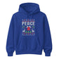 Retro Peace Fair Isle Knit Print Christmas Unisex Hoodie