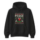 Retro Peace Fair Isle Knit Print Christmas Unisex Hoodie