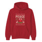 Retro Peace Fair Isle Knit Print Christmas Unisex Hoodie