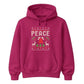 Retro Peace Fair Isle Knit Print Christmas Unisex Hoodie