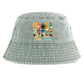 Retro Sun Chase Tropical Beach Summer Kids Hat
