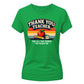 Retro Thank You Teacher Ladies Fit T-Shirt