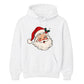 Retro Winking Santa Claus Christmas Unisex Hoodie