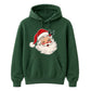Retro Winking Santa Claus Christmas Unisex Hoodie