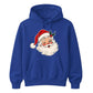 Retro Winking Santa Claus Christmas Unisex Hoodie