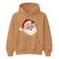 Retro Winking Santa Claus Christmas Unisex Hoodie