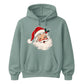 Retro Winking Santa Claus Christmas Unisex Hoodie