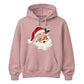 Retro Winking Santa Claus Christmas Unisex Hoodie