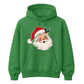 Retro Winking Santa Claus Christmas Unisex Hoodie