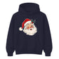 Retro Winking Santa Claus Christmas Unisex Hoodie
