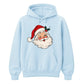 Retro Winking Santa Claus Christmas Unisex Hoodie