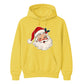 Retro Winking Santa Claus Christmas Unisex Hoodie