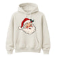 Retro Winking Santa Claus Christmas Unisex Hoodie