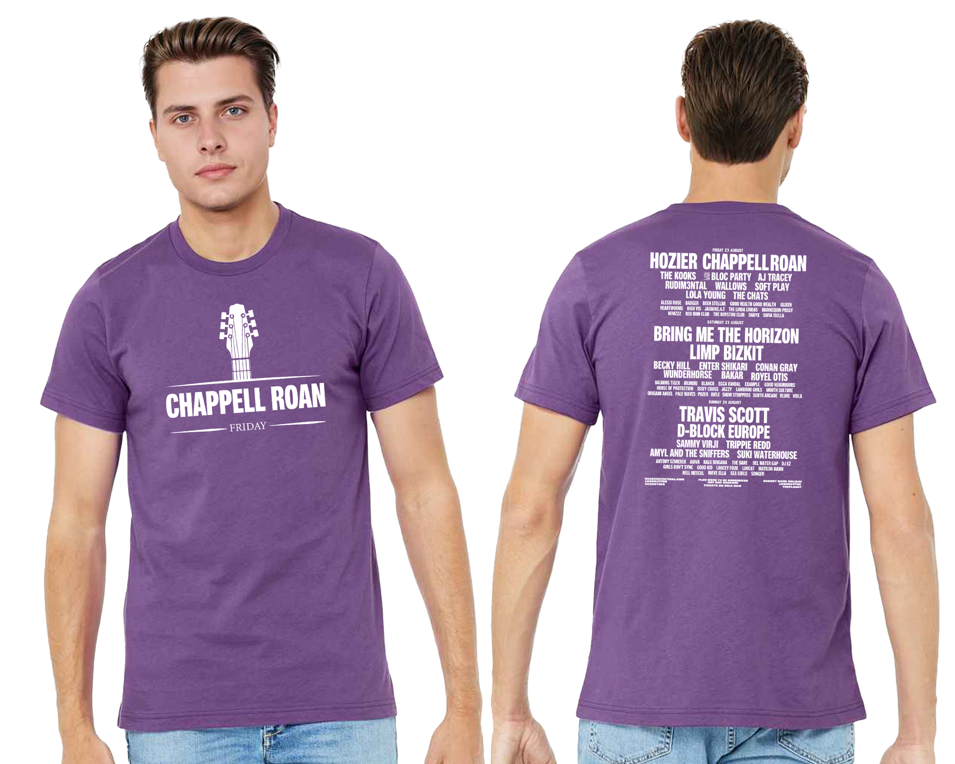 Chappell Roan Friday T-Shirt, Reading & Leeds Festival Printed Unisex Crew Neck Tee, Retail Fit Top M8471