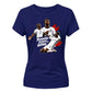Running Down The Wing England Football Ladies T-Shirt