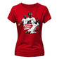 Running Down The Wing England Football Ladies T-Shirt