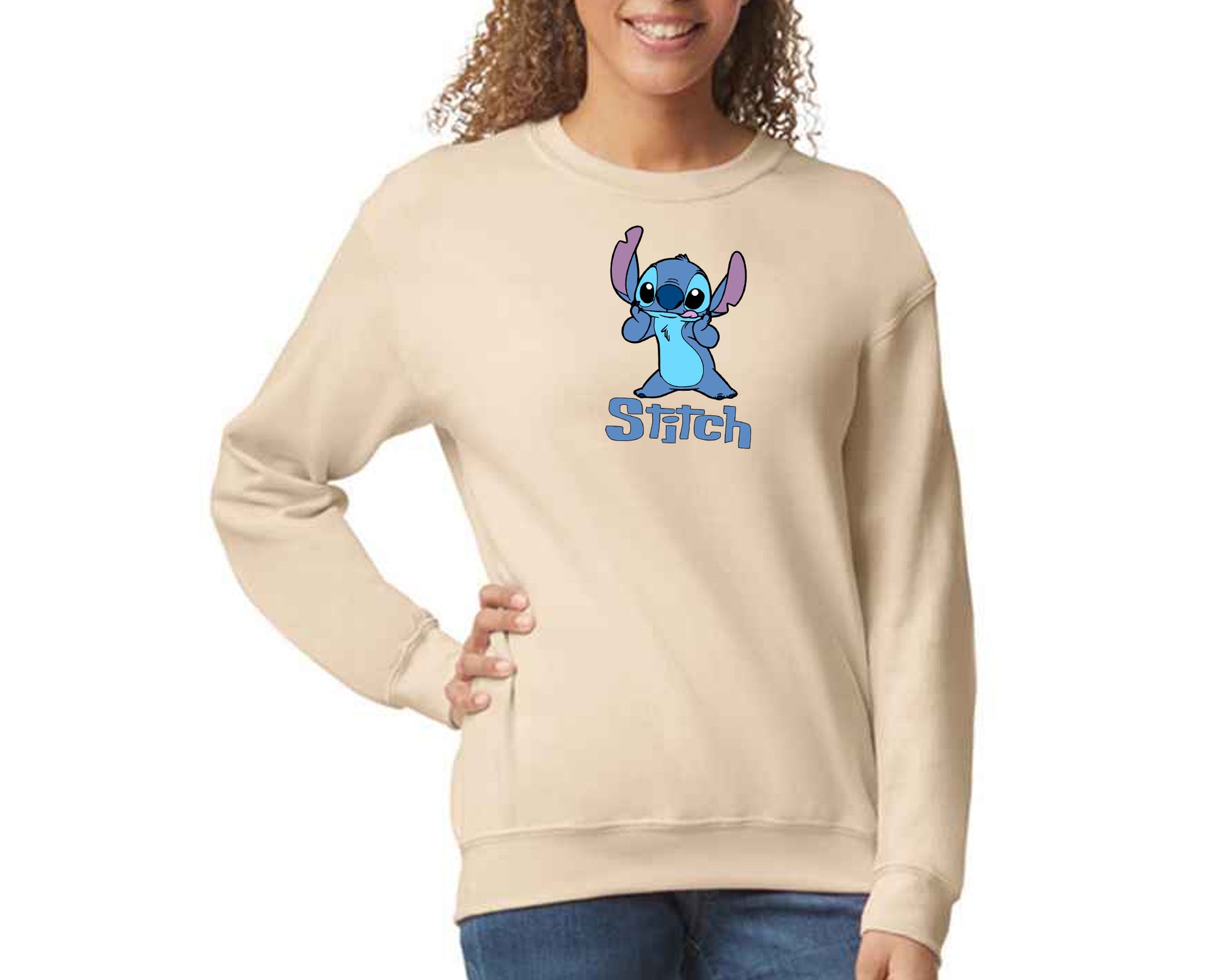 Stitch Sweatshirt, Cozy Pullover with Cute Lilo & Stitch Graphic Jumper, Classic Fit for Women & Men M8404