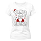 Santa Rocks Cool Christmas Ladies T-Shirt