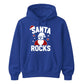 Santa Rocks Cool Sunglasses Christmas Unisex Hoodie