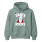 Santa Rocks Cool Sunglasses Christmas Unisex Hoodie