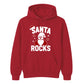 Santa Rocks Cool Sunglasses Christmas Unisex Hoodie