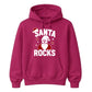 Santa Rocks Cool Sunglasses Christmas Unisex Hoodie