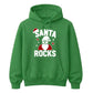 Santa Rocks Cool Sunglasses Christmas Unisex Hoodie