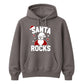 Santa Rocks Cool Sunglasses Christmas Unisex Hoodie