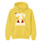 Santa Rocks Cool Sunglasses Christmas Unisex Hoodie