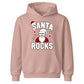 Santa Rocks Cool Sunglasses Hat Christmas Kids Hoodie