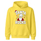 Santa Rocks Cool Sunglasses Hat Christmas Kids Hoodie